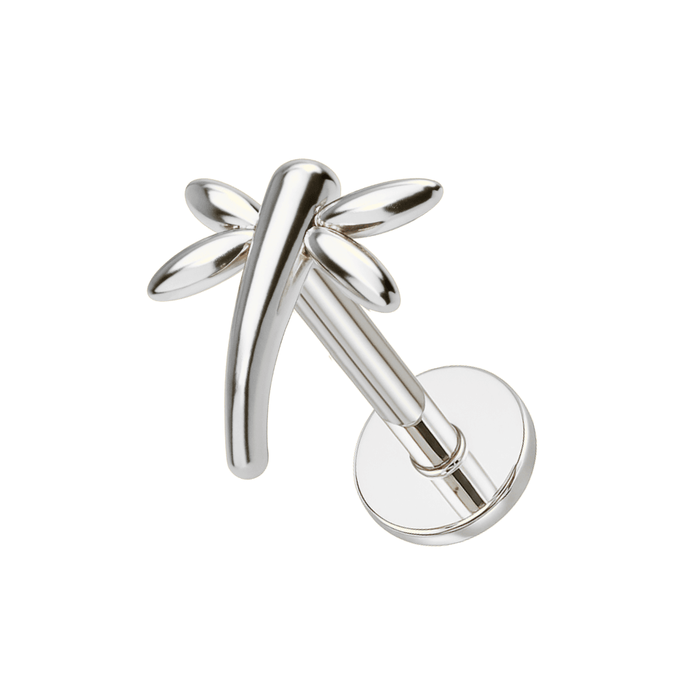 316L Surgical Steel Dragon Fly Internally Threaded Flatback Stud