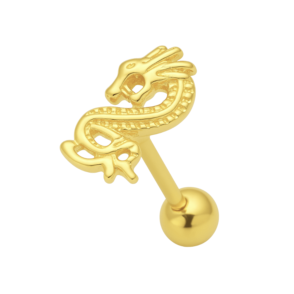 925 Sterling Silver Dragon Tongue Ring