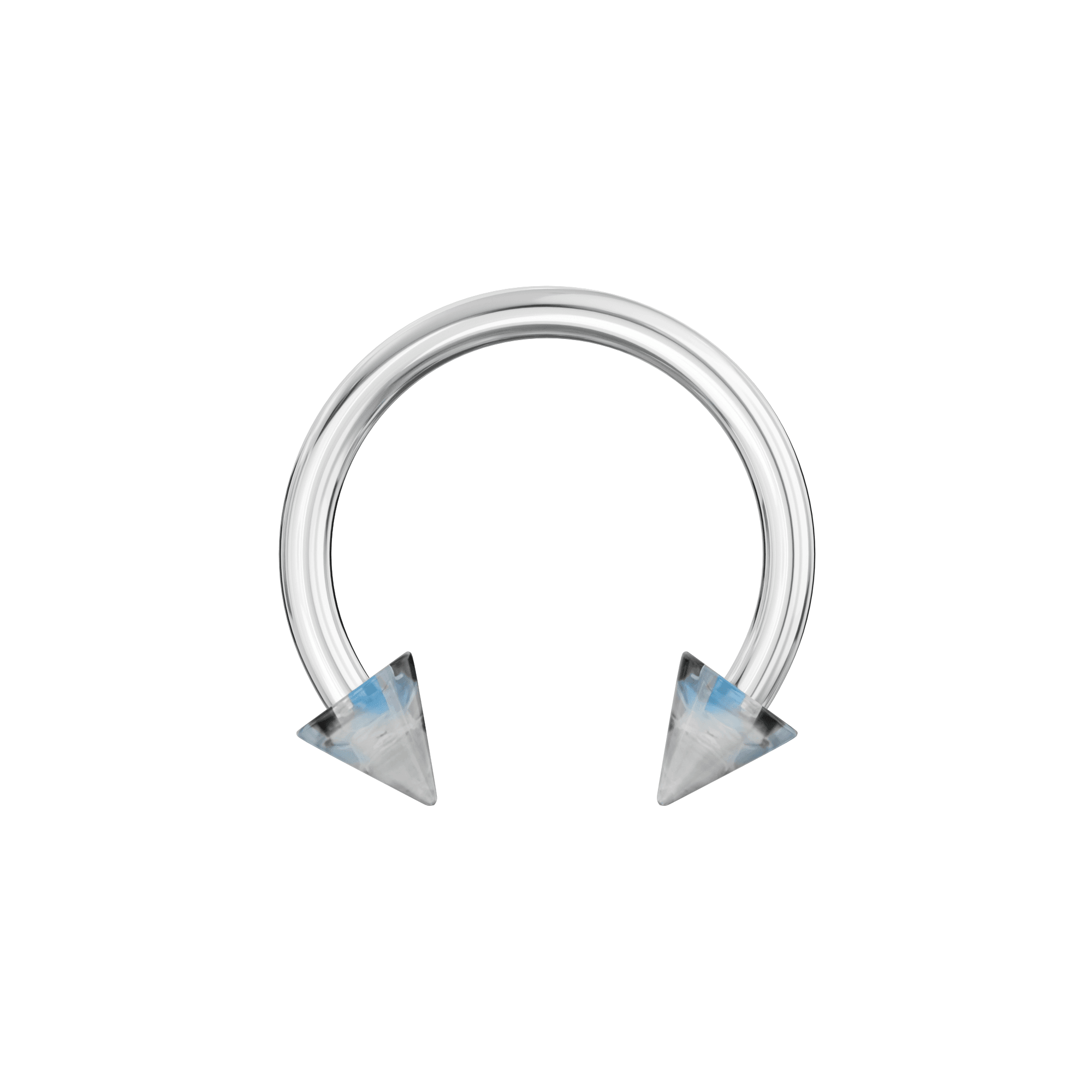 316L Surgical Steel Circular Barbell With Marble UV Cones (Pack of 10)