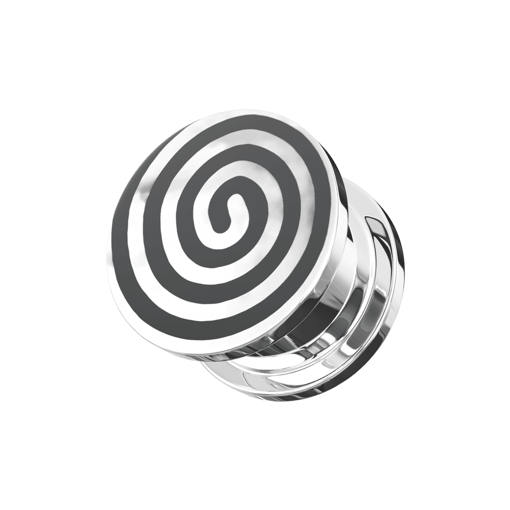 316L Surgical Steel Swirly Shell Flesh Tunnel