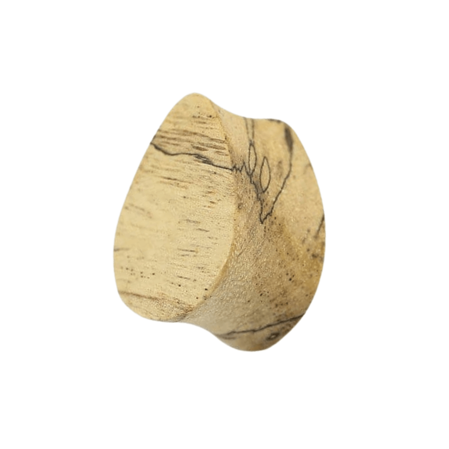 Organic Tamarind Wood Double Flared Flat Tear drop Saddle Ear Plug