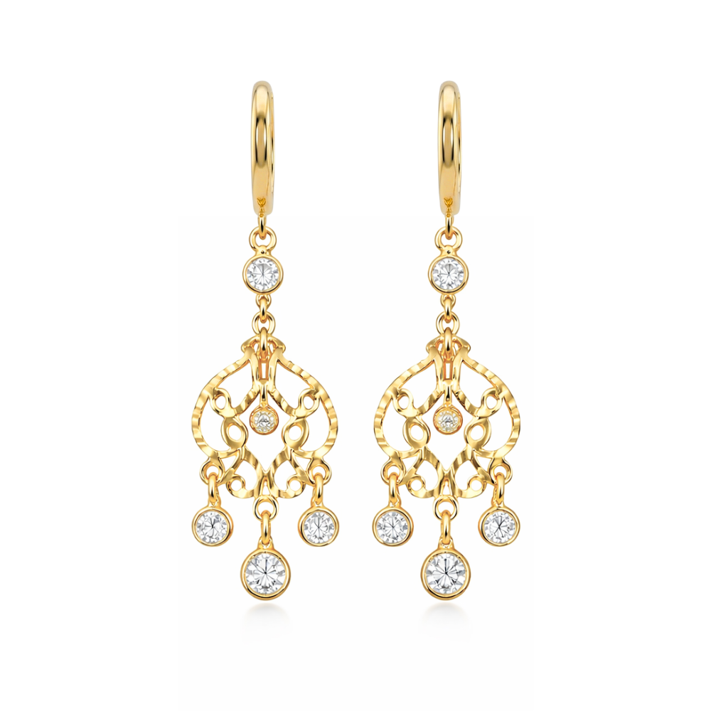 14K Gold Aurelia Chandelier Earrings