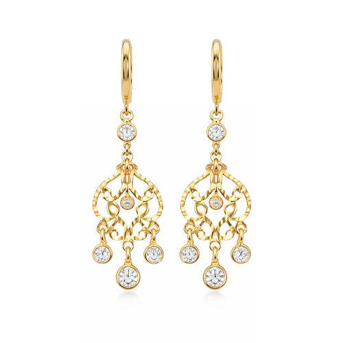 14K Gold Aurelia Chandelier Earrings