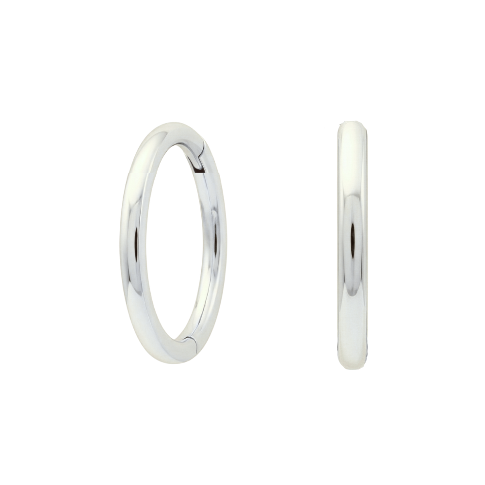 G23 Titanium Classic Hinged Segment Clicker Earrings