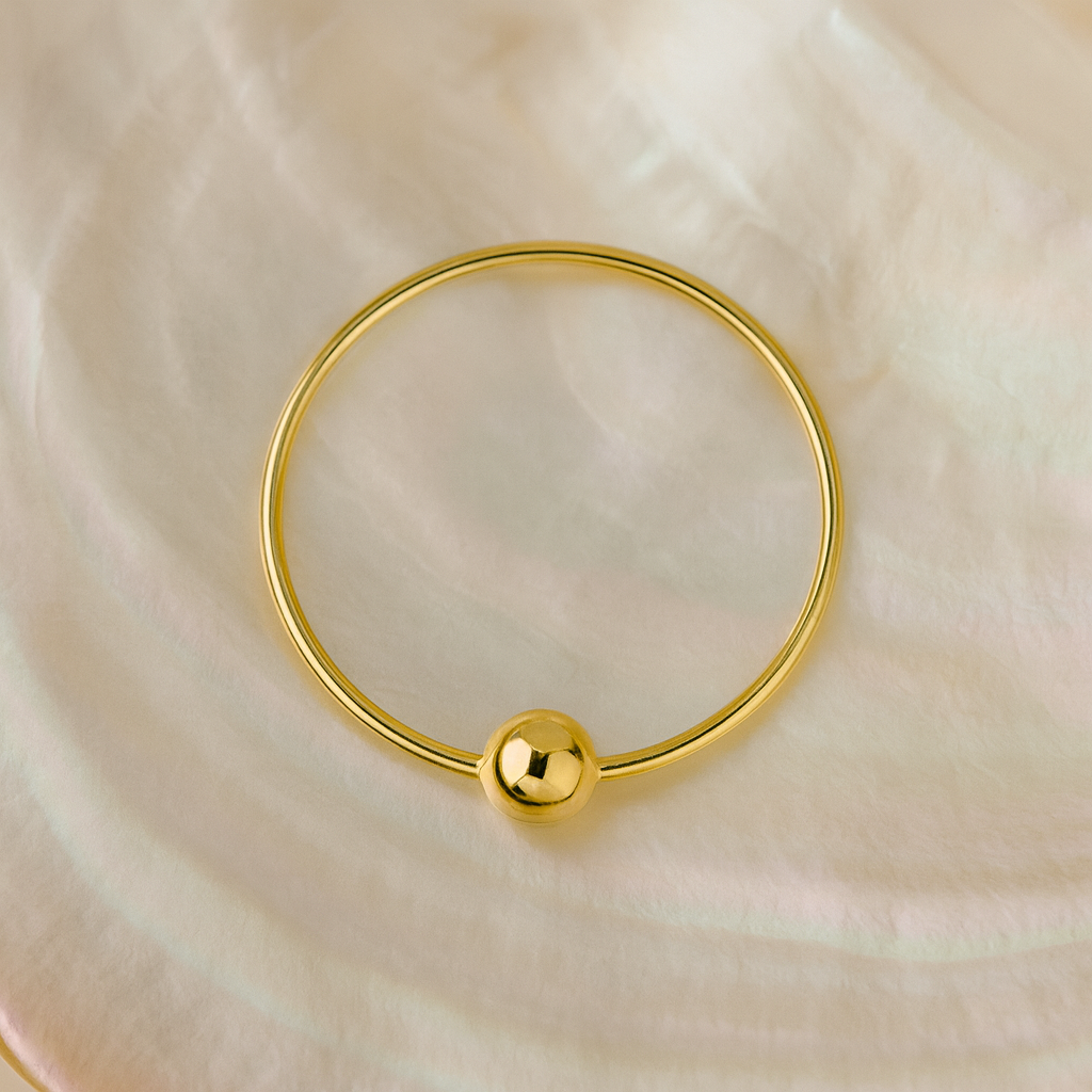 9K Gold BCR Hoop Nose Ring