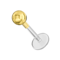 14K Gold Ball Head and BioFlex Stud