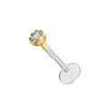 14K Gold with BioFlex Stud