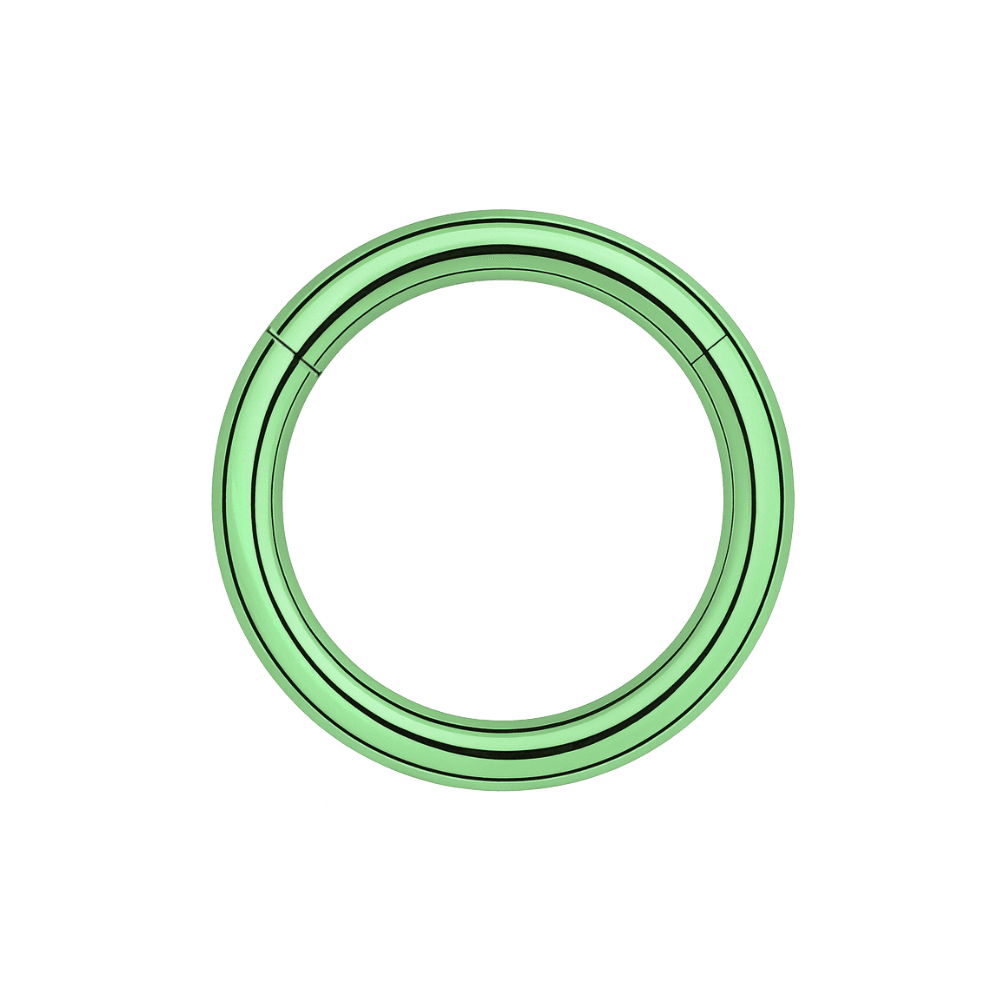 316L Surgical Steel 14G Hinged Segment Clicker Ring