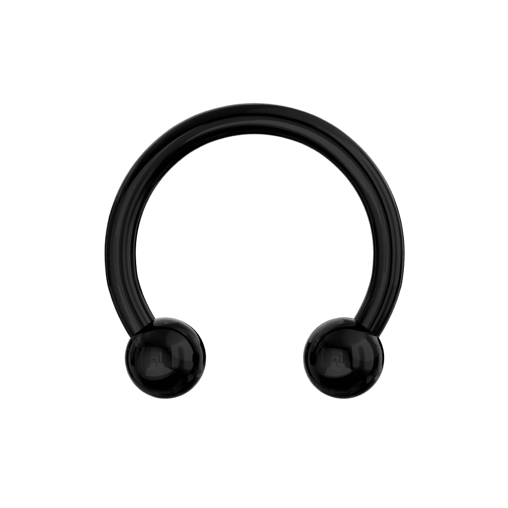 316L Surgical Steel Anodised Horseshoe CBB with Ball