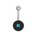 316L Surgical Steel Opal Tribal Belly Ring
