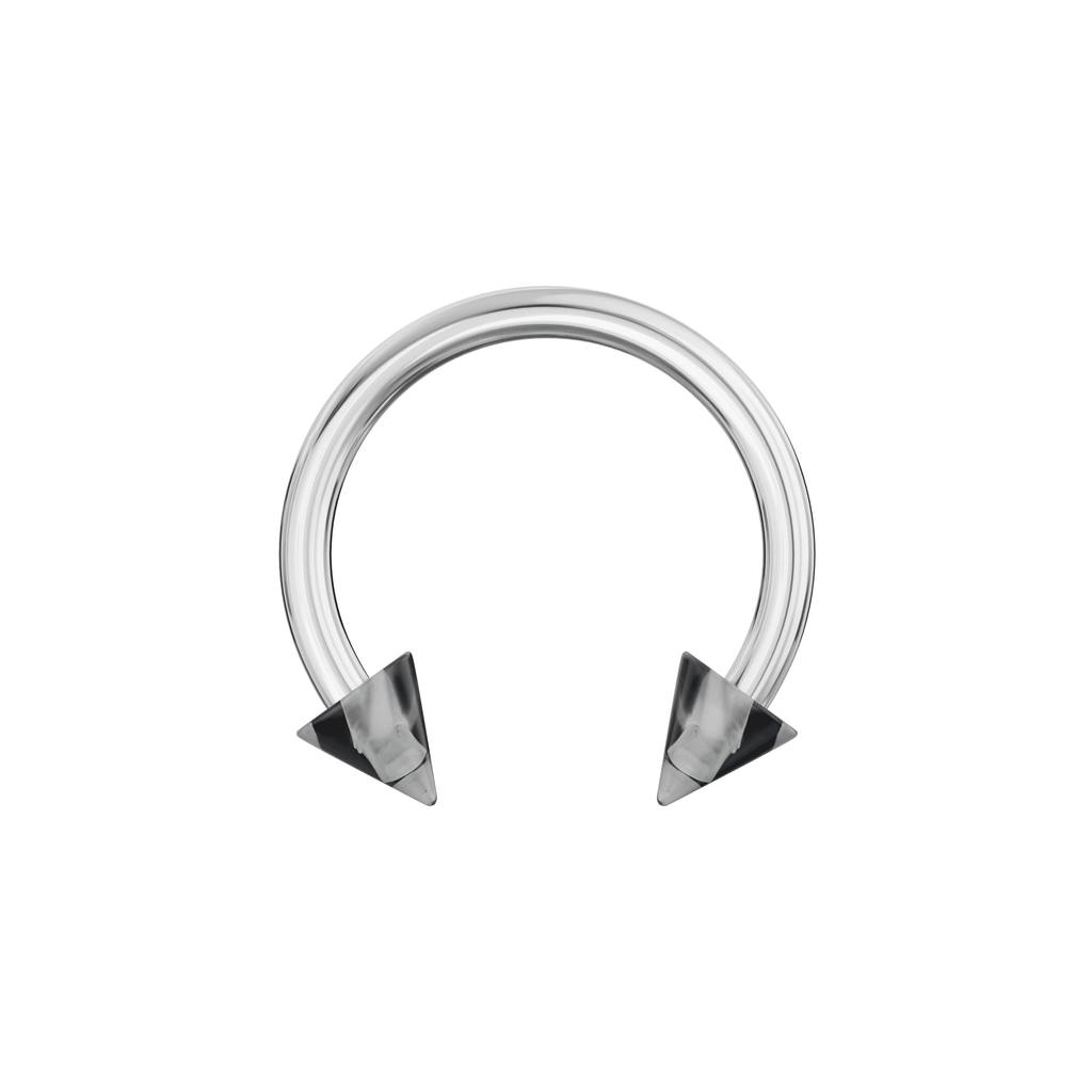 316L Surgical Steel Circular Barbell With Marble UV Cones (Pack of 10)