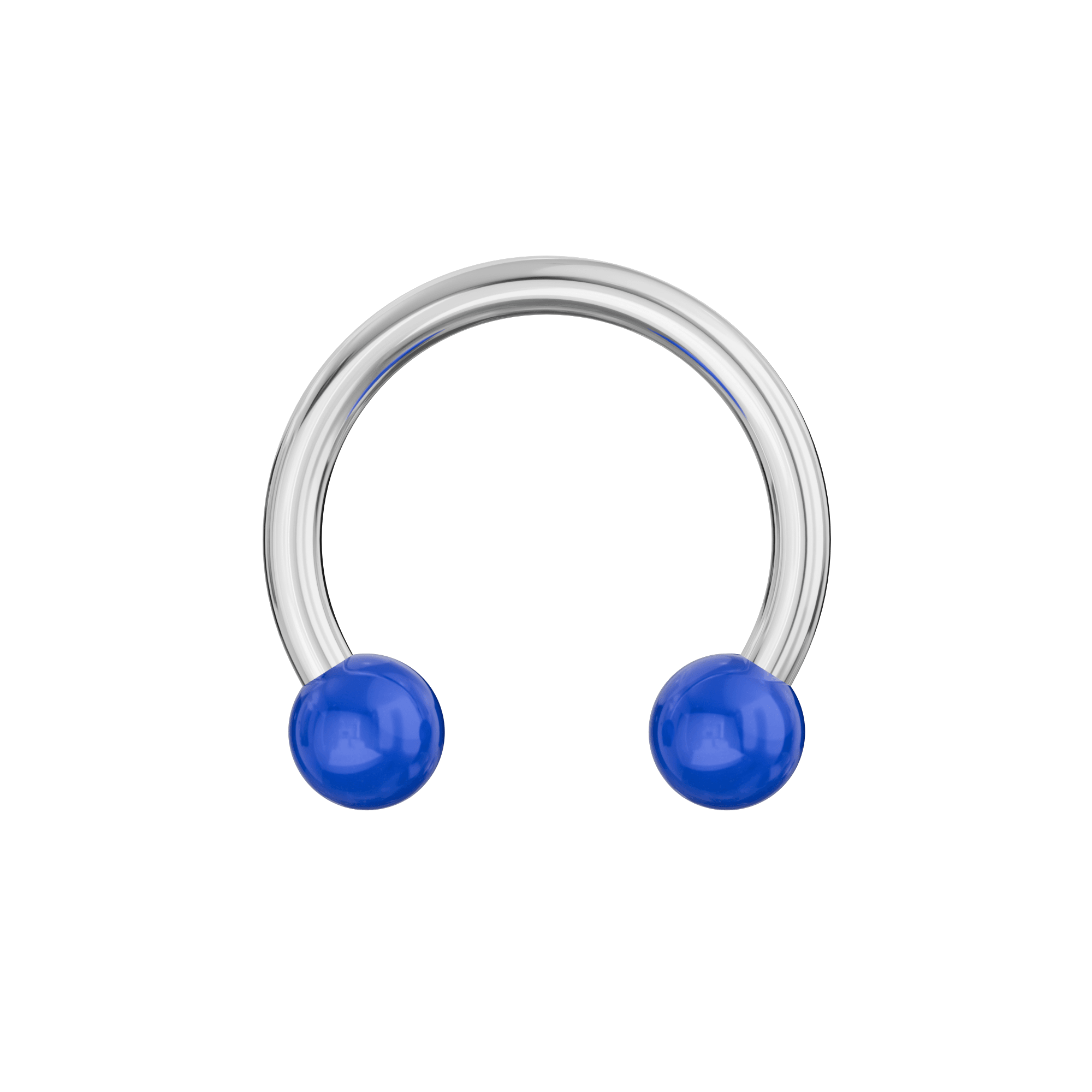316L Surgical Steel Circular Barbell With Solid Colour UV Balls (Pack of 10)