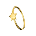 925 Sterling Silver Star Open Nose Hoop Ring