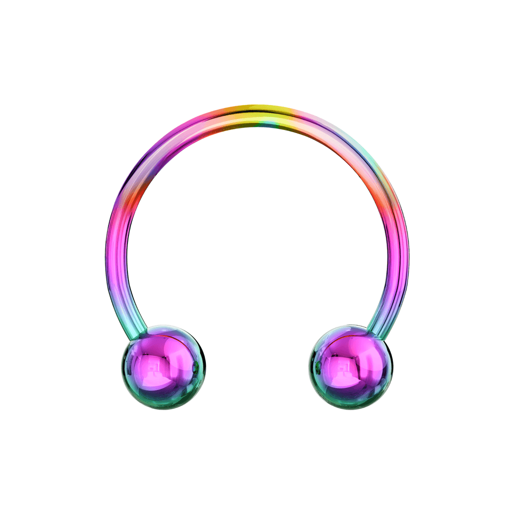 G23 Titanium Anodised Circular Barbell