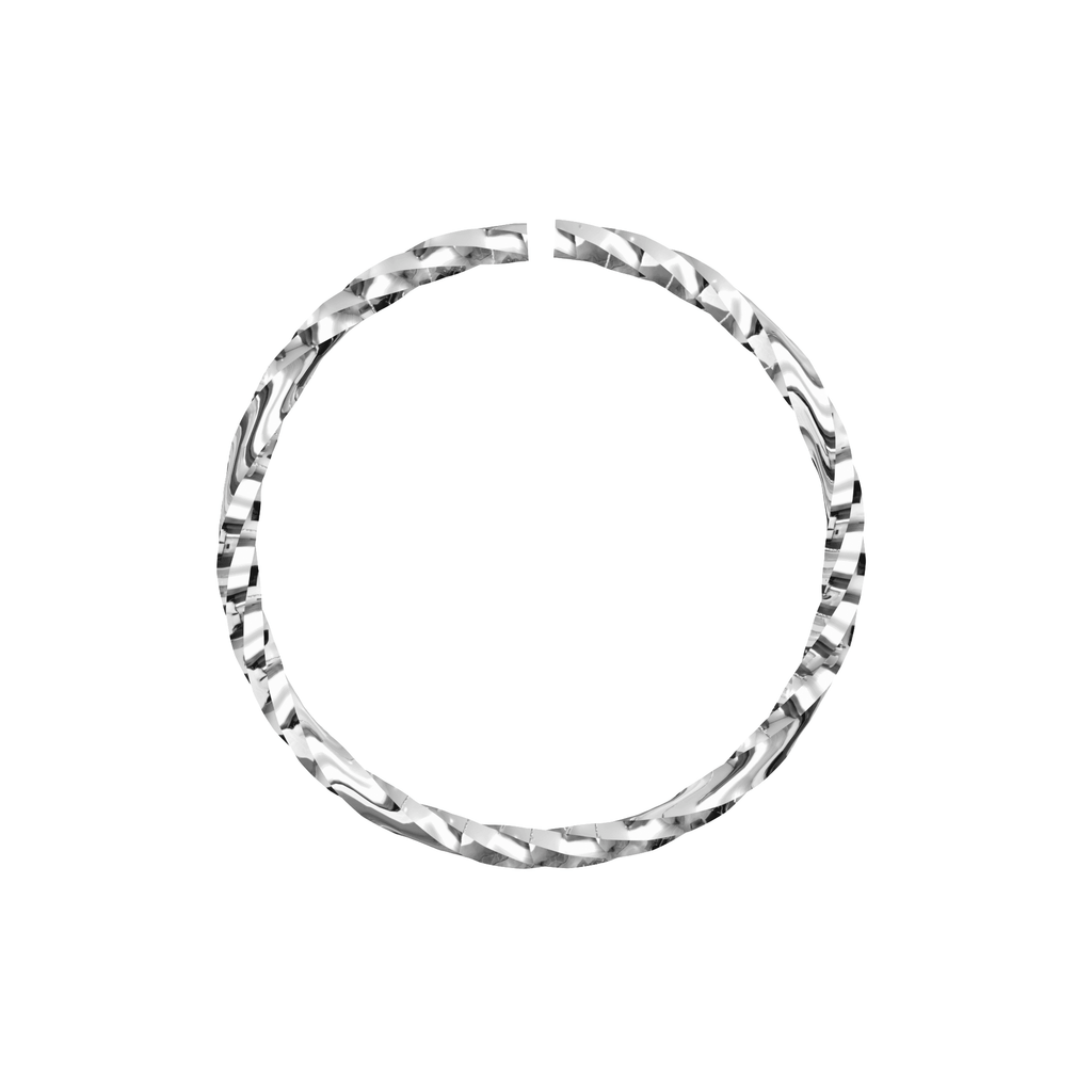 925 Sterling Silver Laser Cut Nose Ring