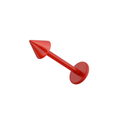 UV Red Labret with Primary Colour UV Cone (Pack of 10)