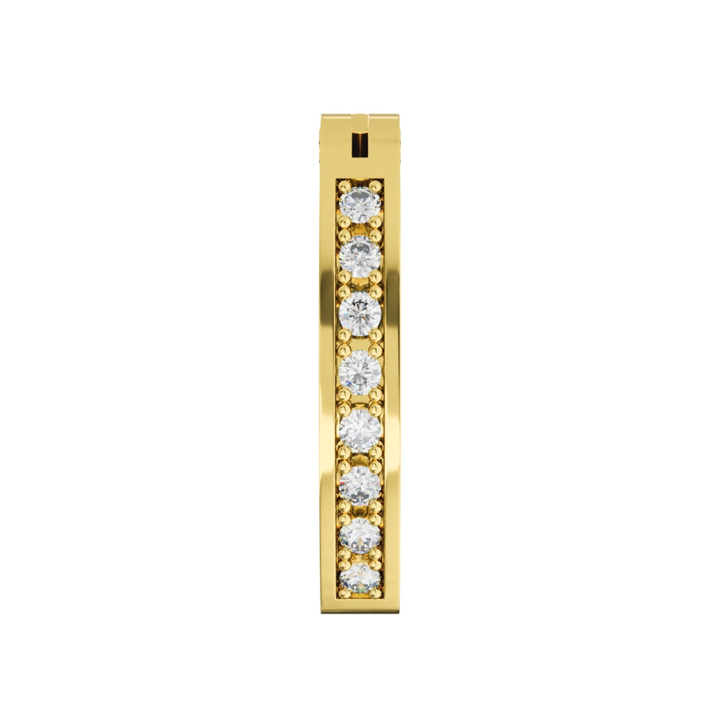 316L Surgical Steel Classic Jewelled Curved Clicker Belly Ring