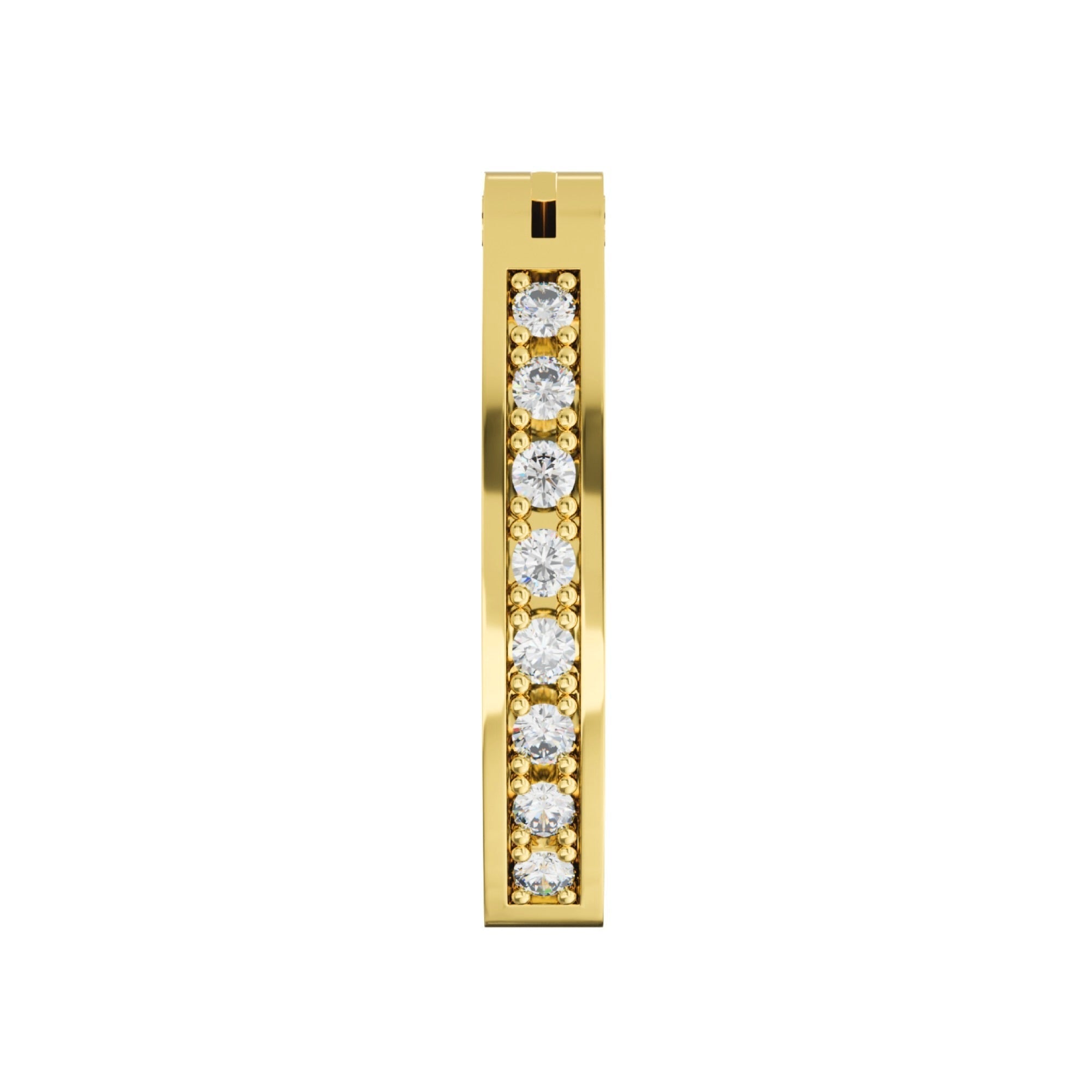 316L Surgical Steel Classic Jewelled Curved Clicker Belly Ring