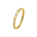 316L Surgical Steel CZ Jewelled Hinged Septum Clicker Ring