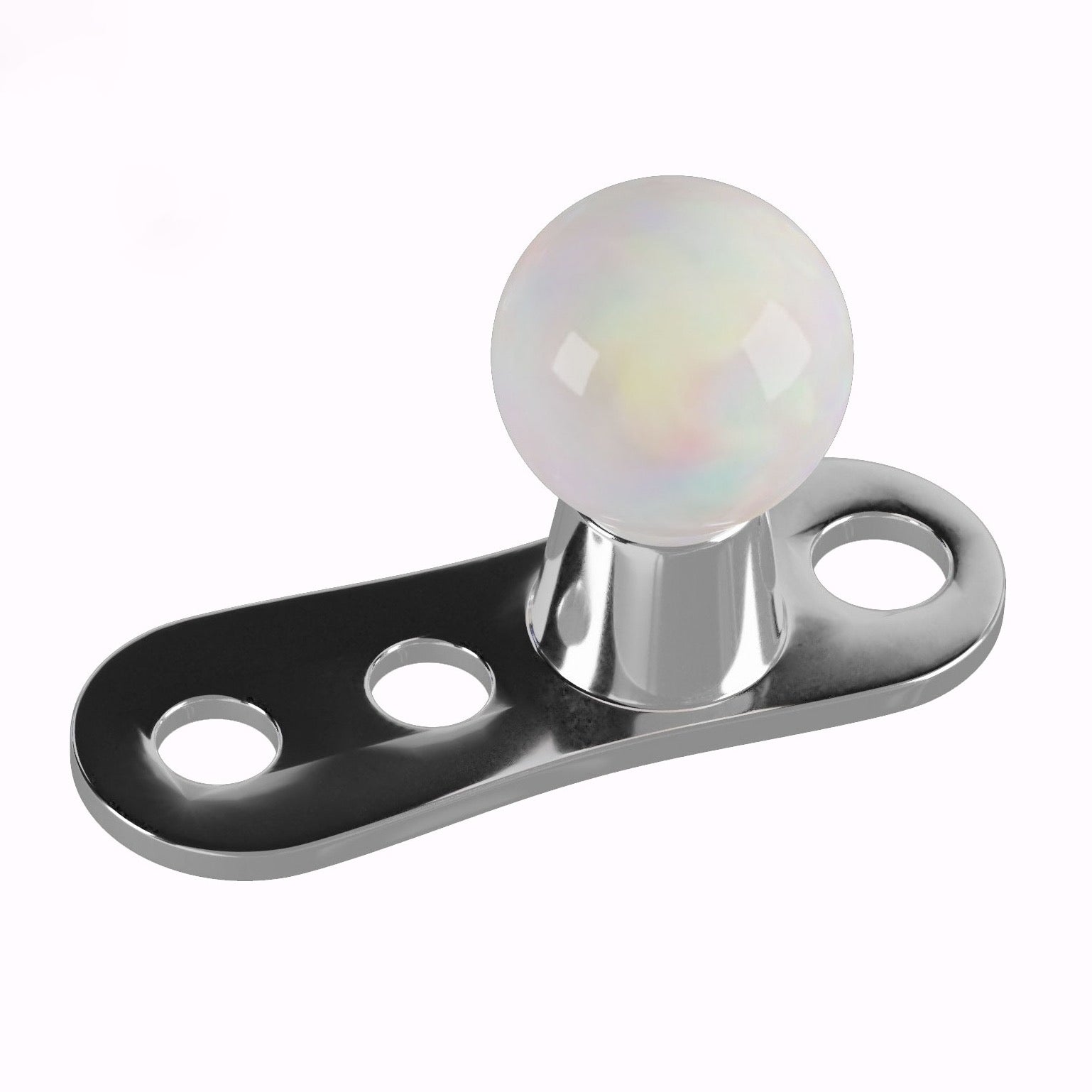 G23 Titanium Opal Ball Dermal Anchor Sets