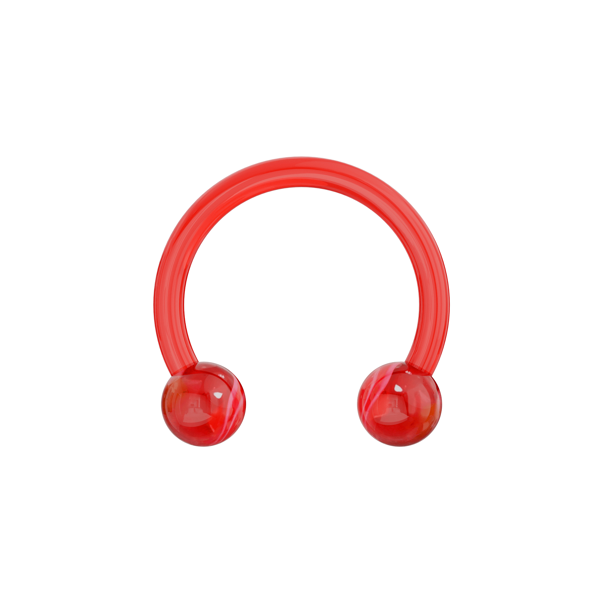 UV Circular Barbell With Marbled UV Balls (Pack of 10)