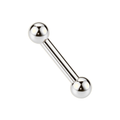 925 Sterling Silver Straight Tongue Barbell with Ball