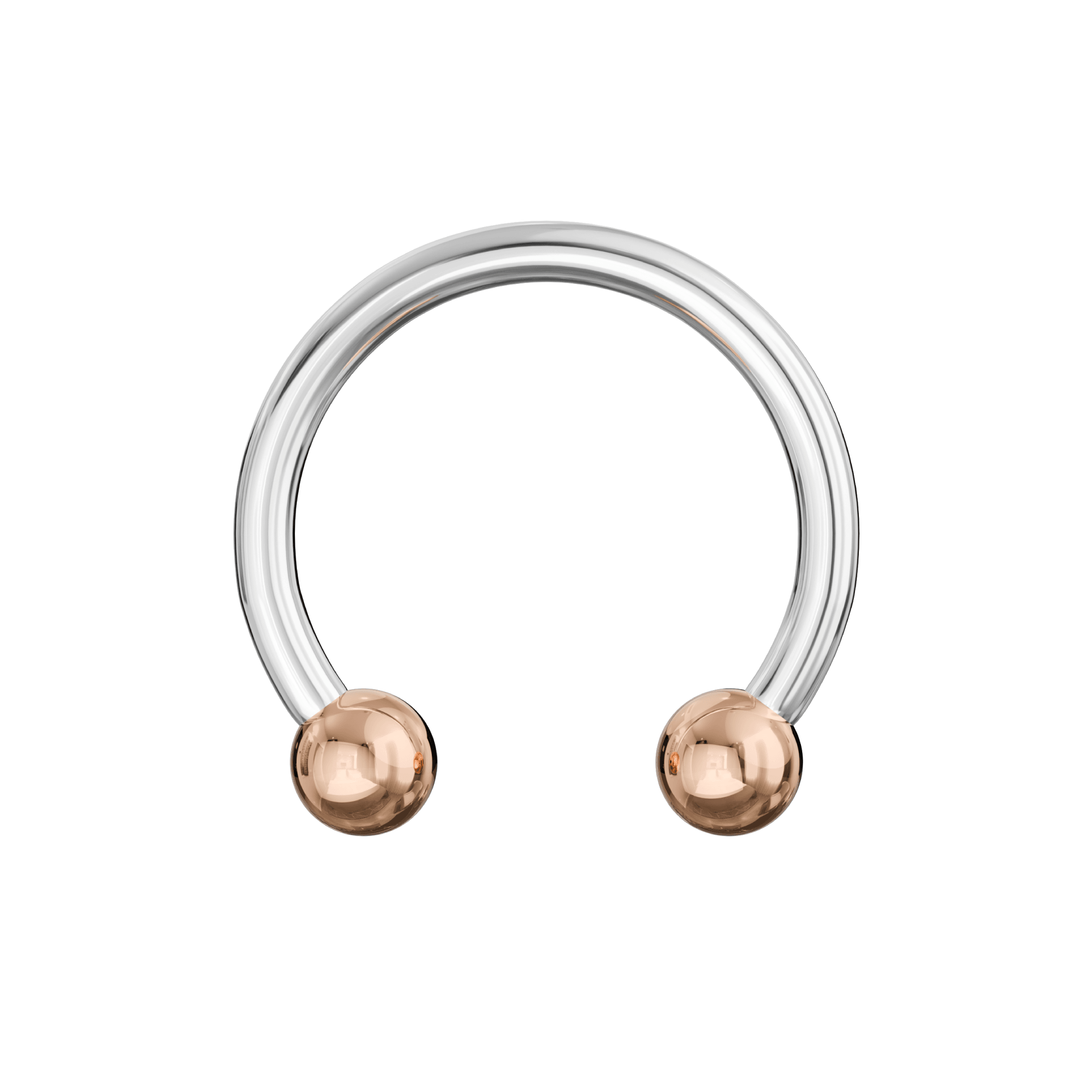 316L Surgical Steel Circular Barbell with Anodised Ball