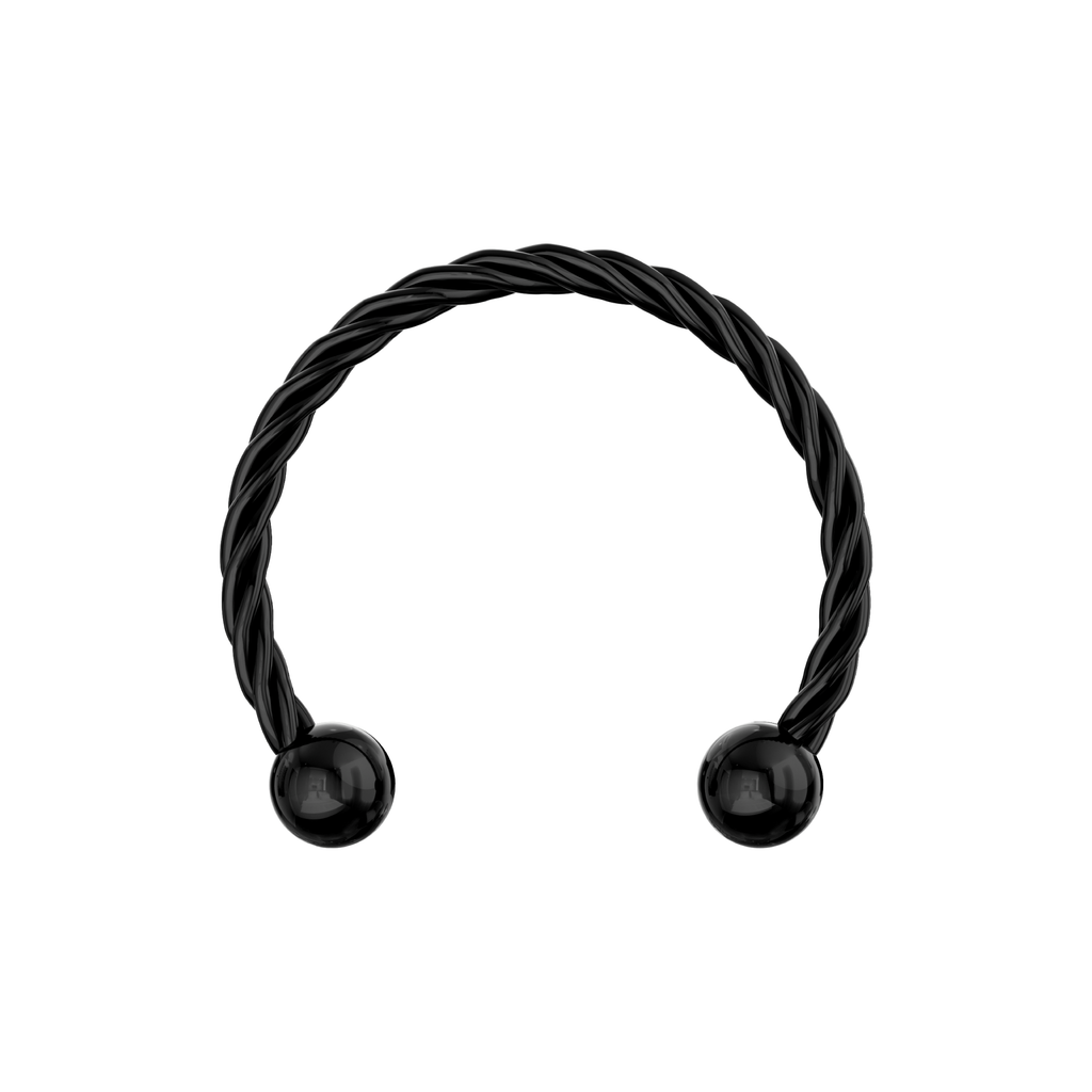 316L Surgical Steel Flexible Surgical Steel Twisted Circular Barbell