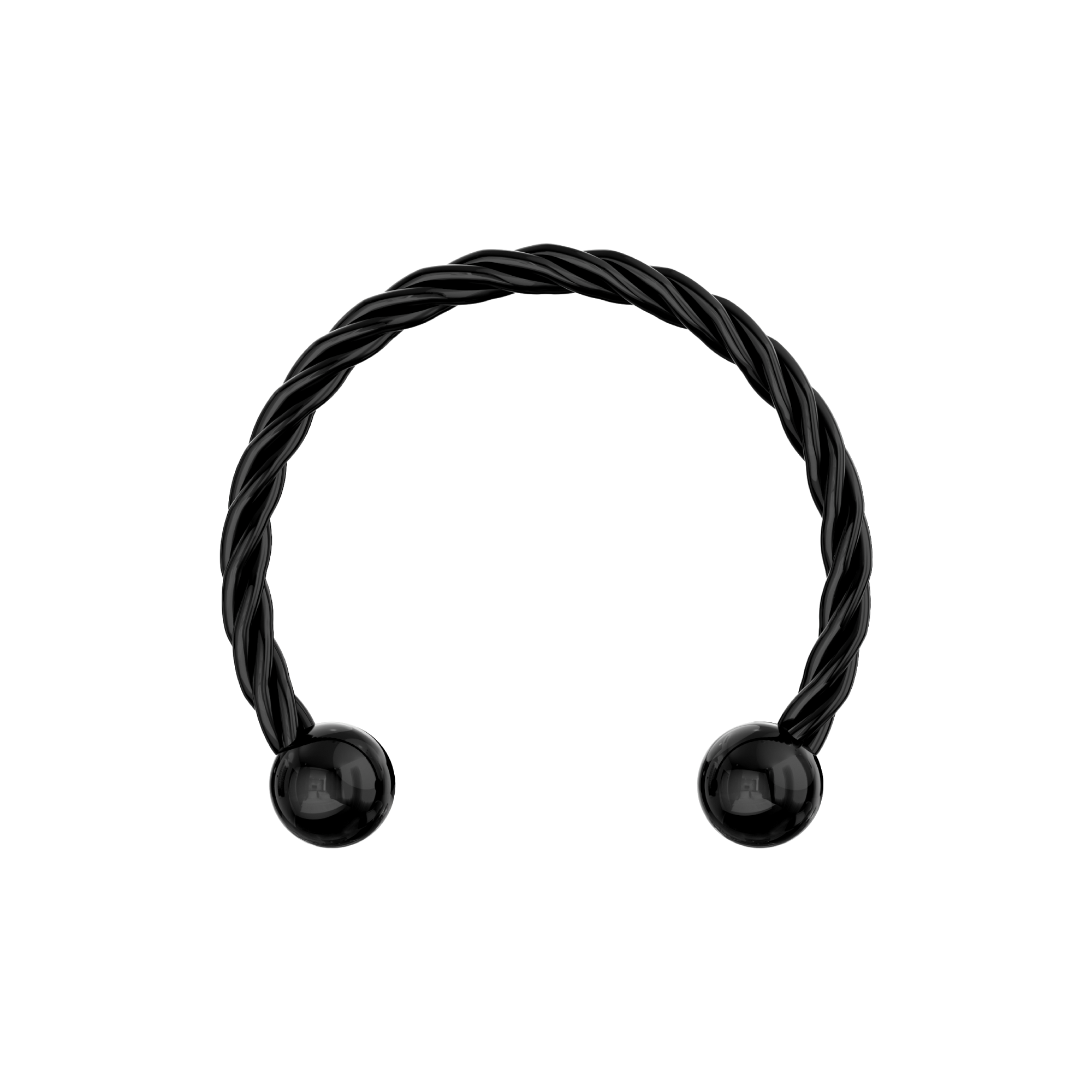 316L Surgical Steel Flexible Surgical Steel Twisted Circular Barbell