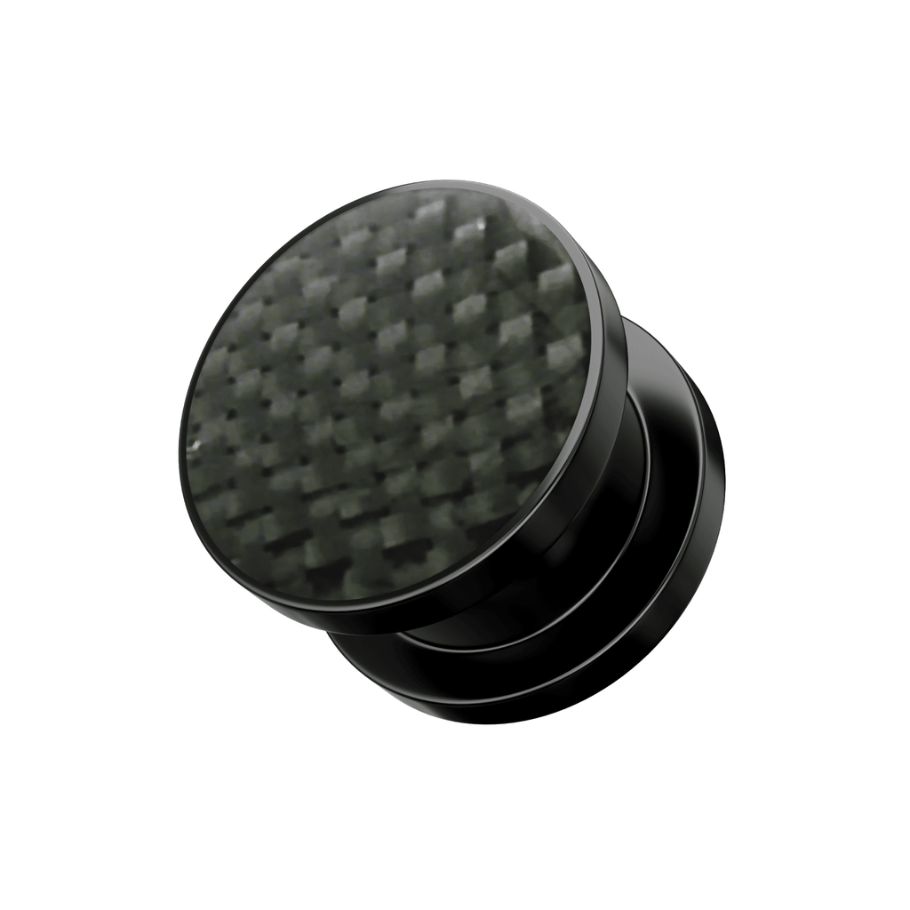 Screw Fit Ear Flesh Tunnel With Checker Logo
