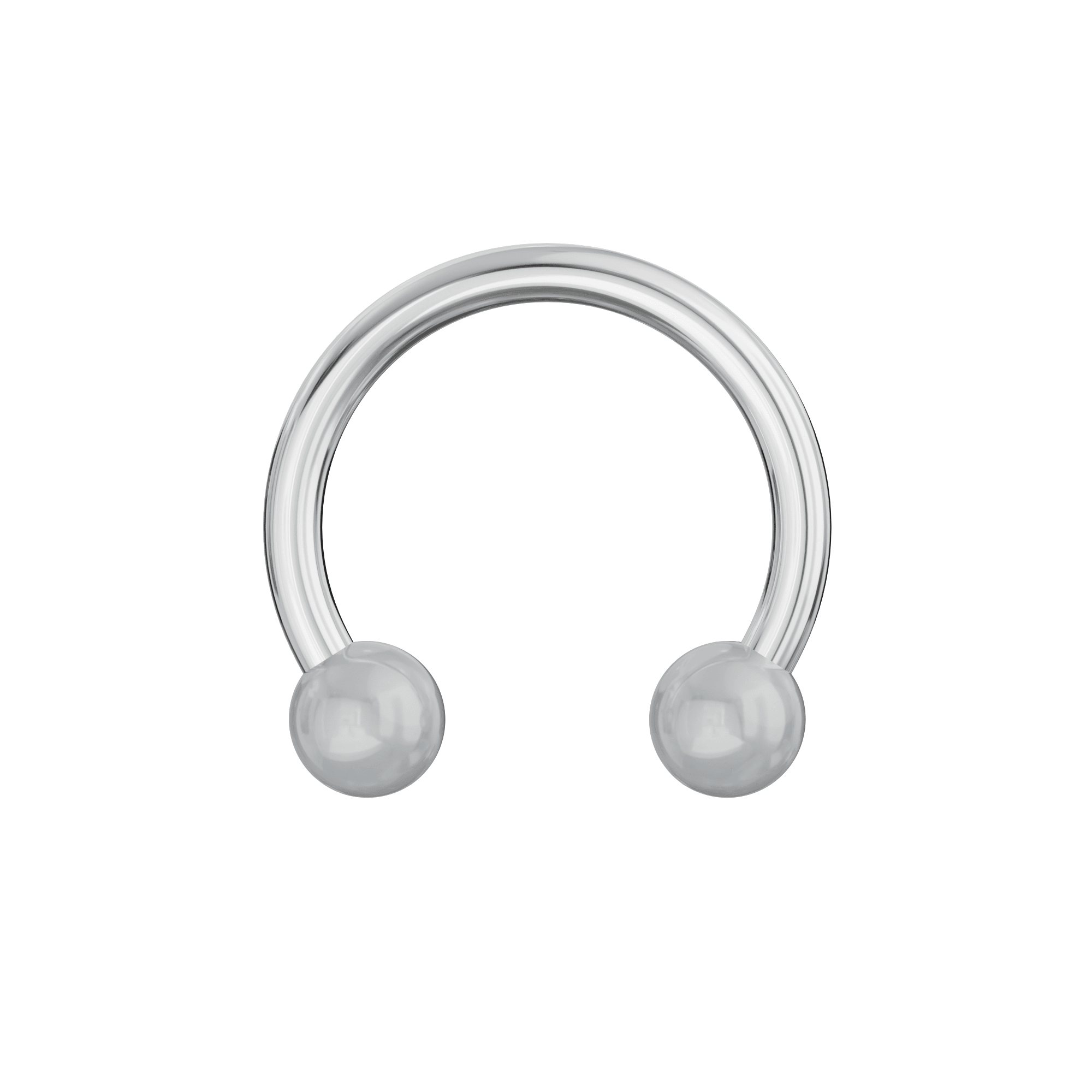 316L Surgical Steel Circular Barbell With Solid Colour UV Balls (Pack of 10)