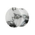 Synthetic Howlite Stone Saddle Ear Plug