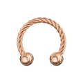316L Surgical Steel Twisted Circular Barbell
