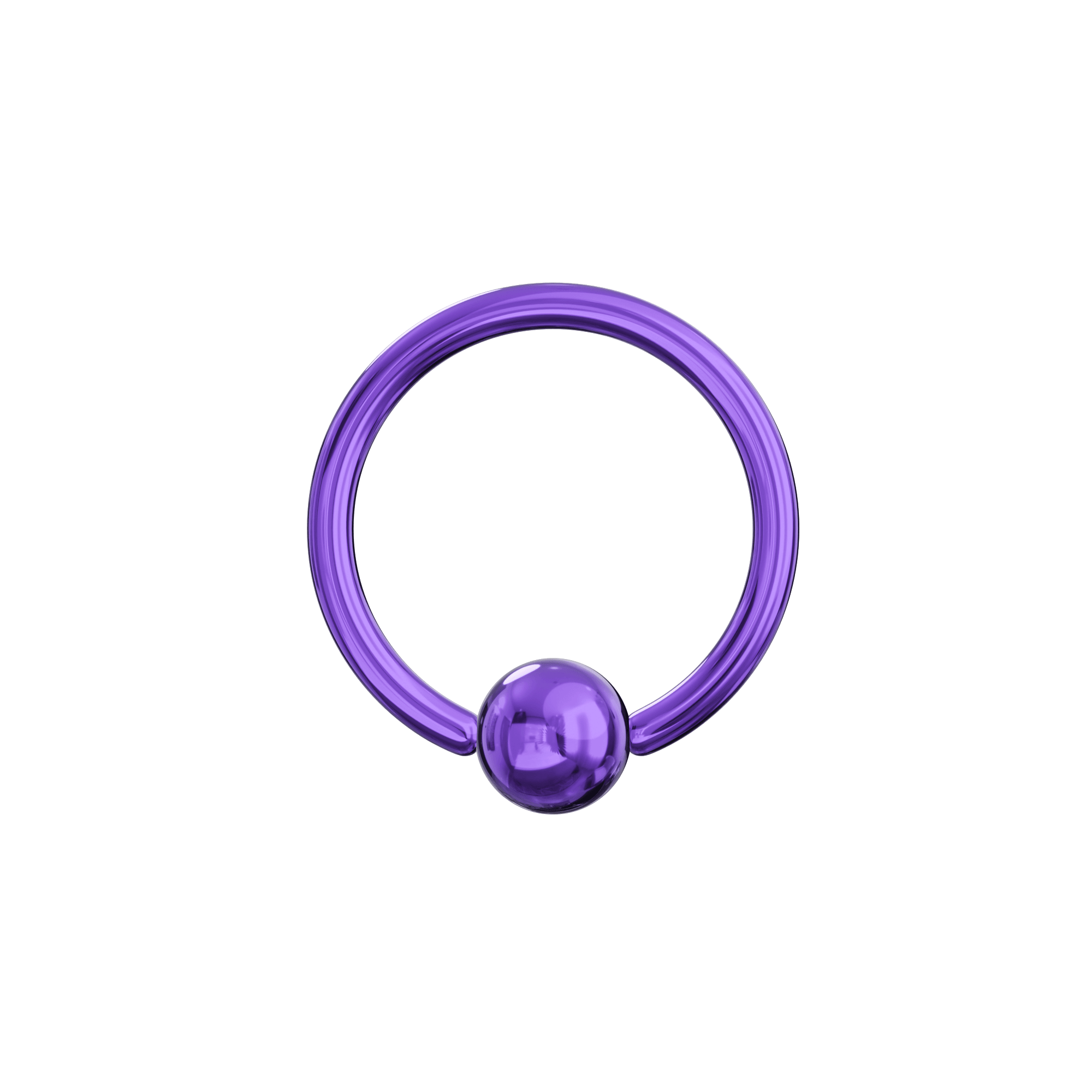 316L Surgical Steel Anodised BCR ring