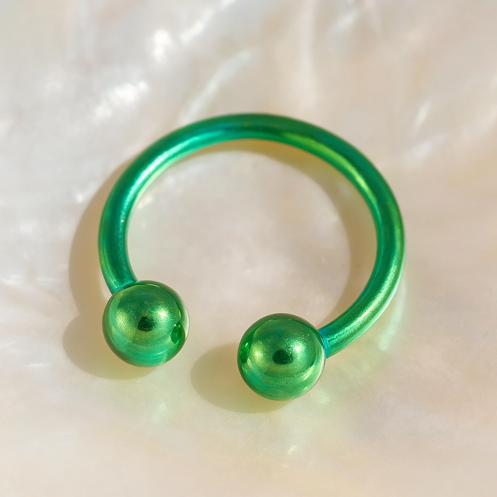 G23 Titanium Anodised Circular Barbell