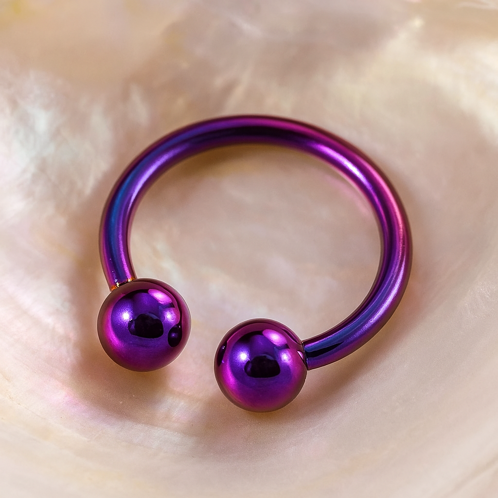 G23 Titanium Anodised Circular Barbell