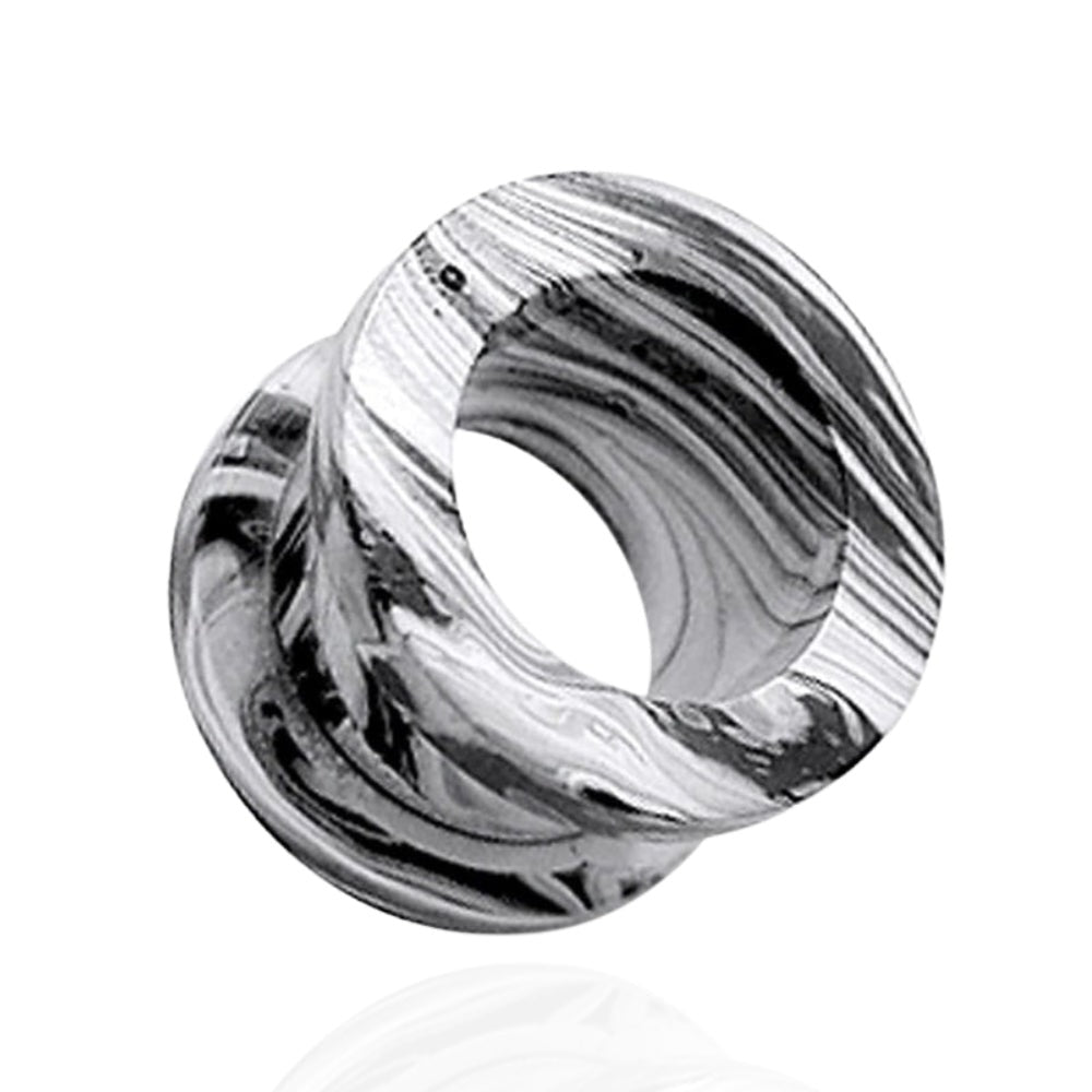 316L Surgical Steel Black Painted Screw Fit Flesh Tunnel