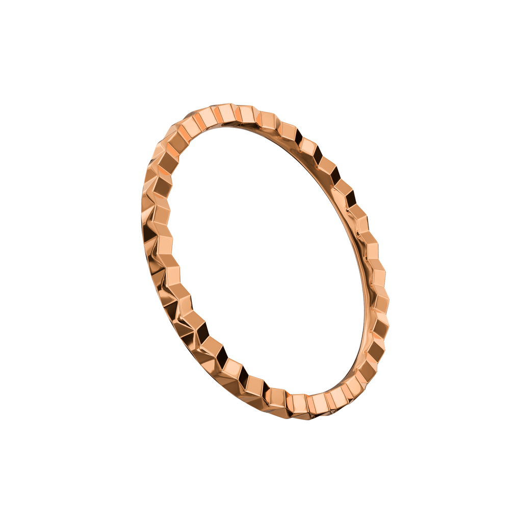 925 Sterling Silver Pyramid Cuts Nose Hoop Ring
