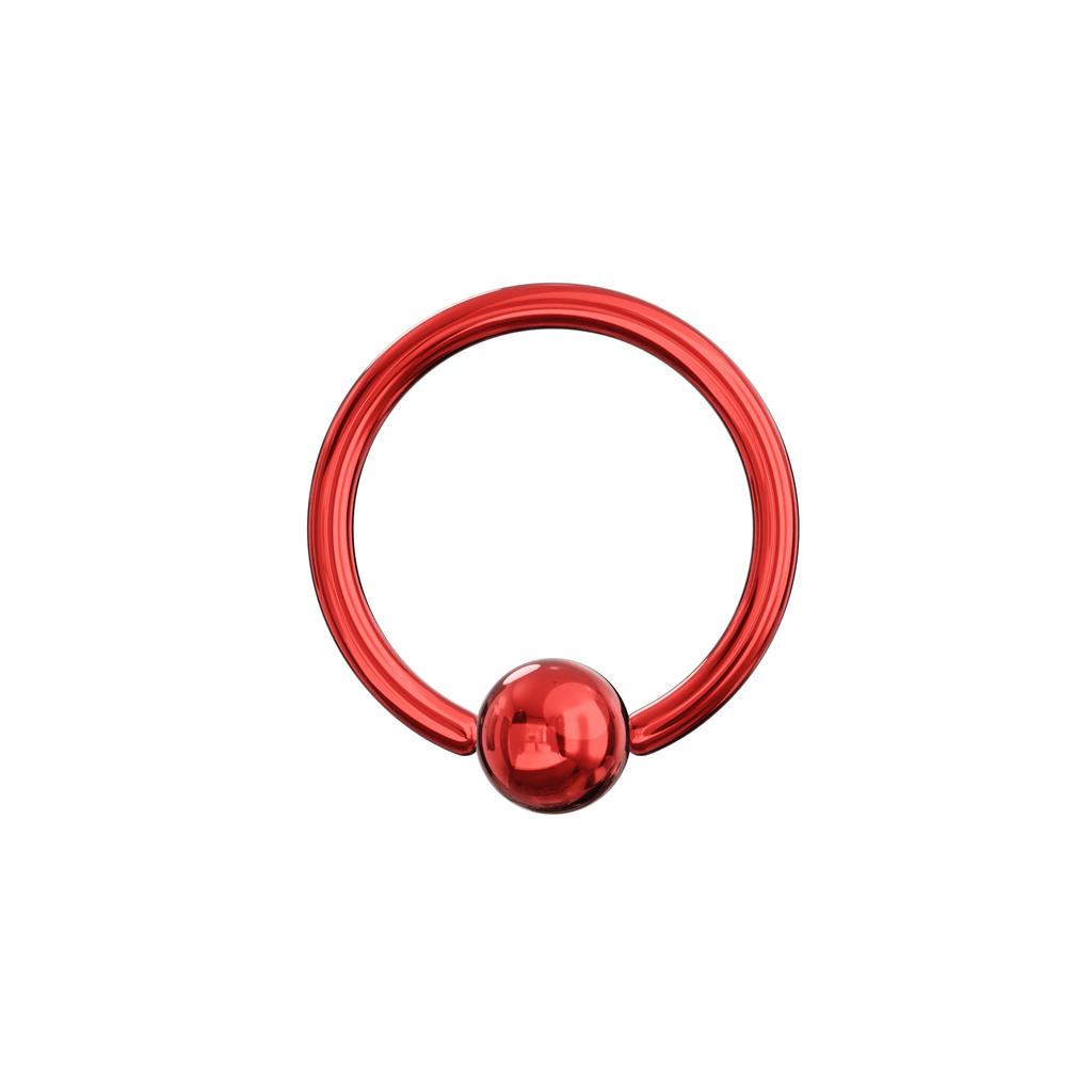316L Surgical Steel Anodised BCR ring