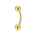 G23 Titanium Plain Eyebrow Bar With Ball