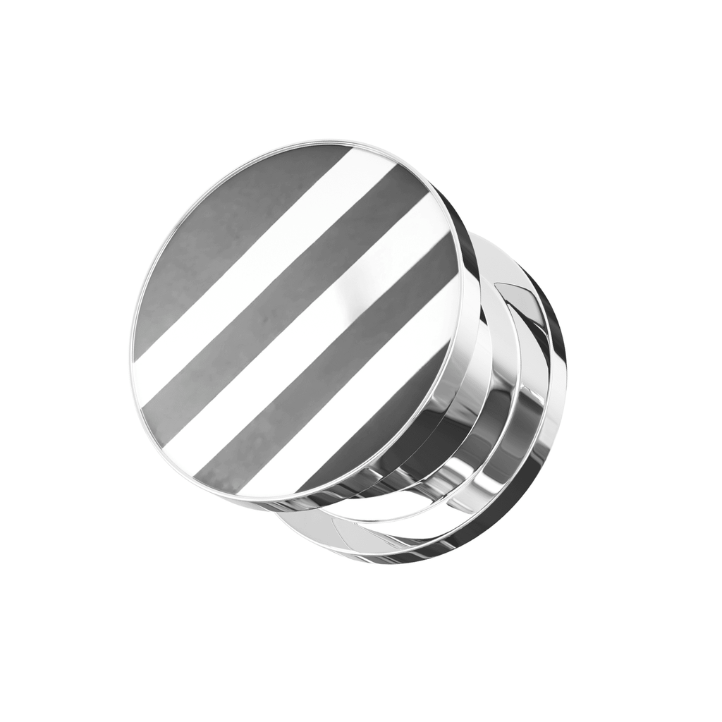 316L Surgical Steel Stripes Shell Flesh Tunnel
