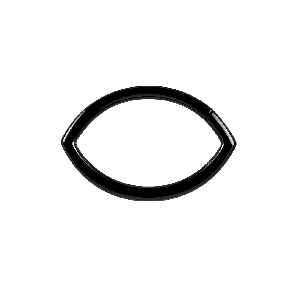 316L Surgical Steel Oval Classic Hinged Segment Clicker Ring