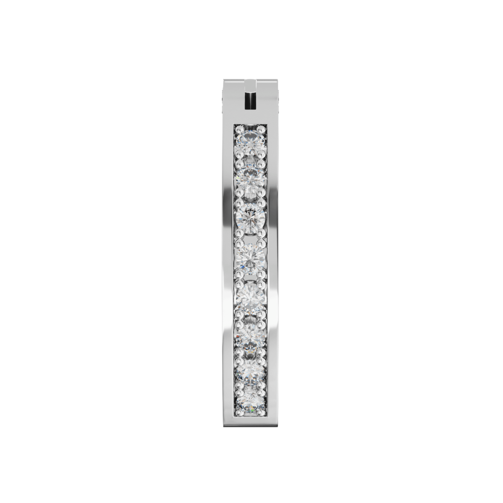 316L Surgical Steel Classic Jewelled Curved Clicker Belly Ring