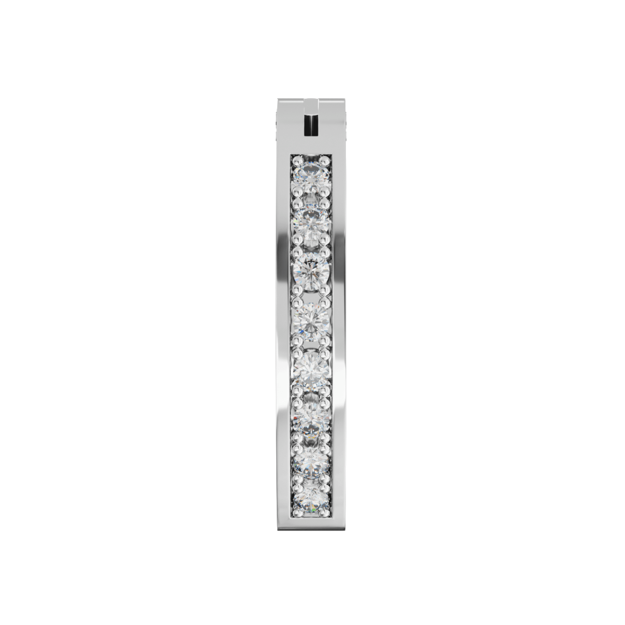 316L Surgical Steel Classic Jewelled Curved Clicker Belly Ring