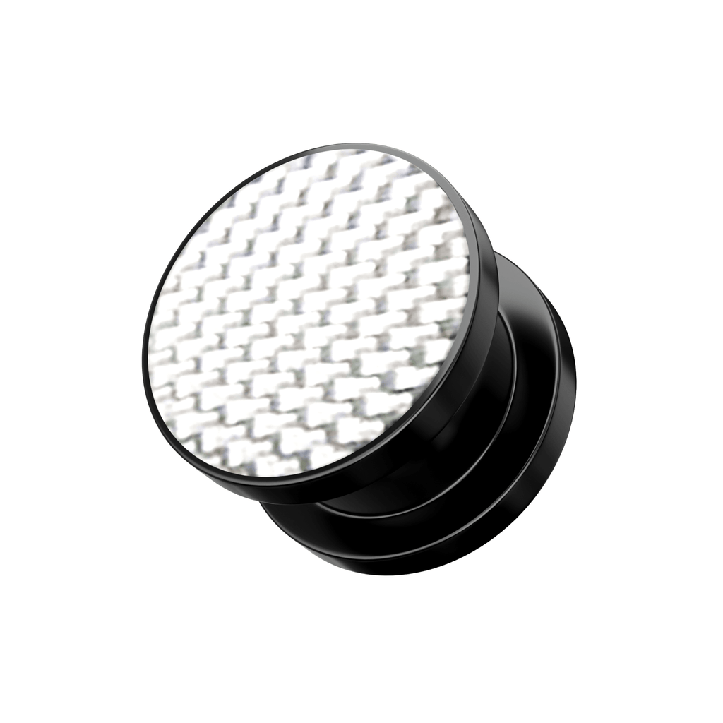 Screw Fit Ear Flesh Tunnel With Checker Logo
