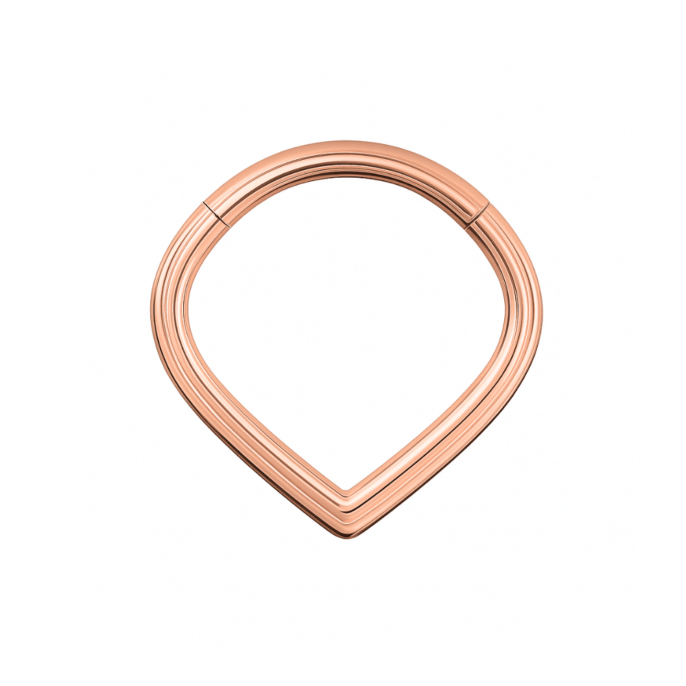 316L Surgical Steel V-Shape Hinged Segment Ring
