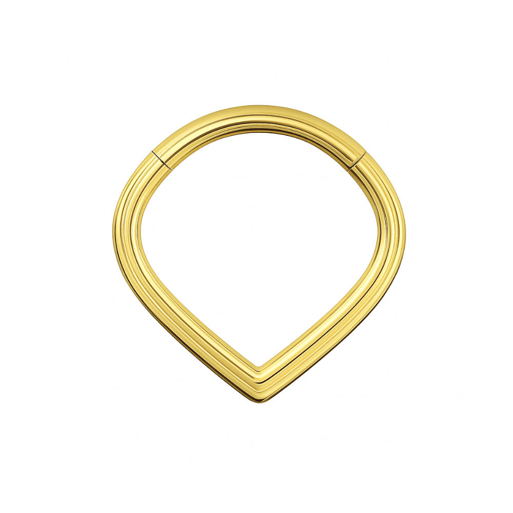 316L Surgical Steel V-Shape Hinged Segment Ring