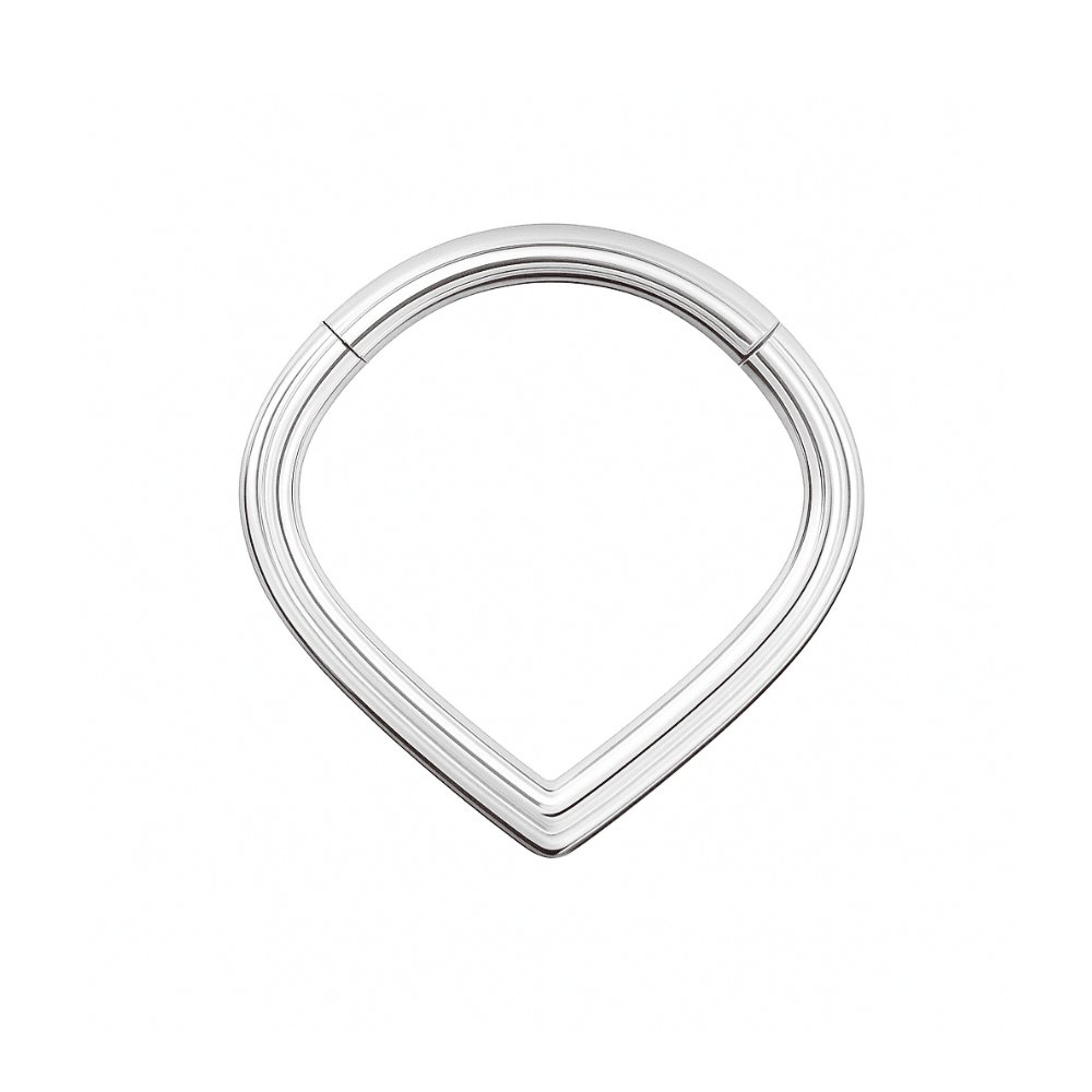 316L Surgical Steel V-Shape Hinged Segment Ring