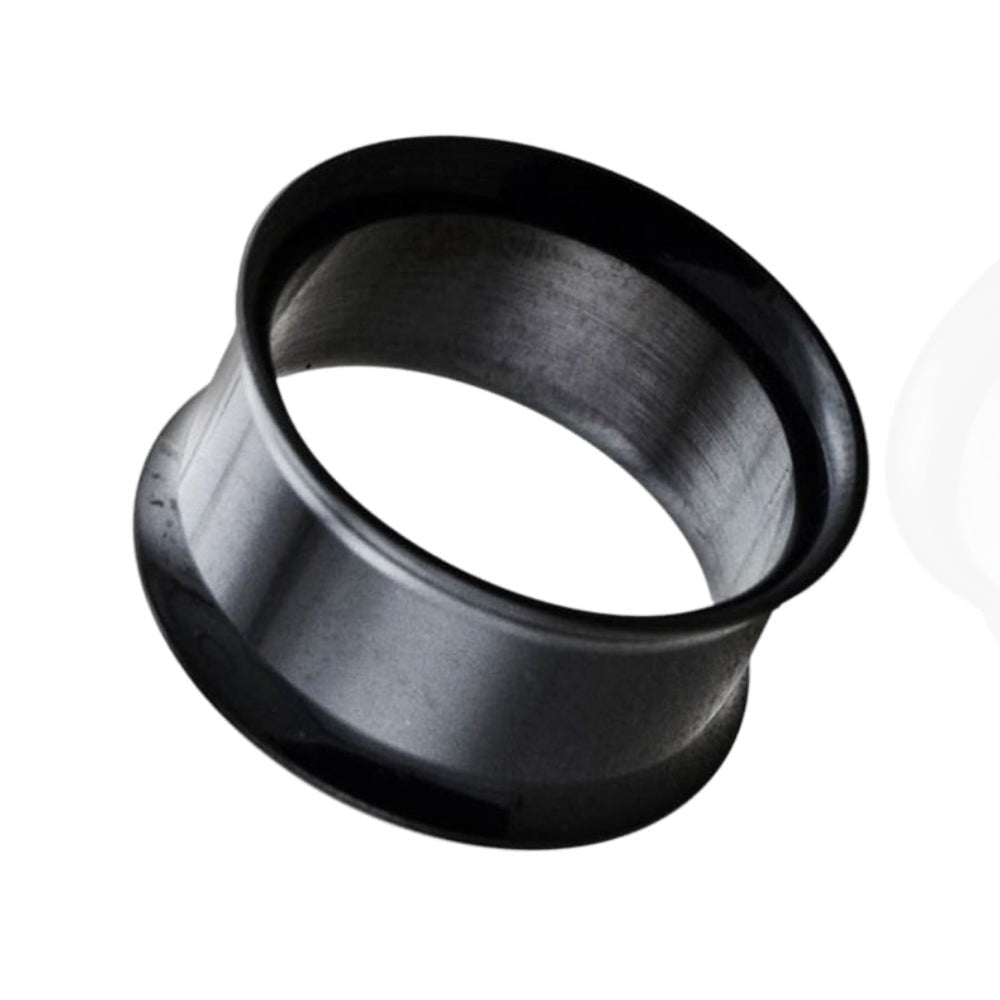 316L Surgical Steel Blackline Double Flared Ear Tunnel