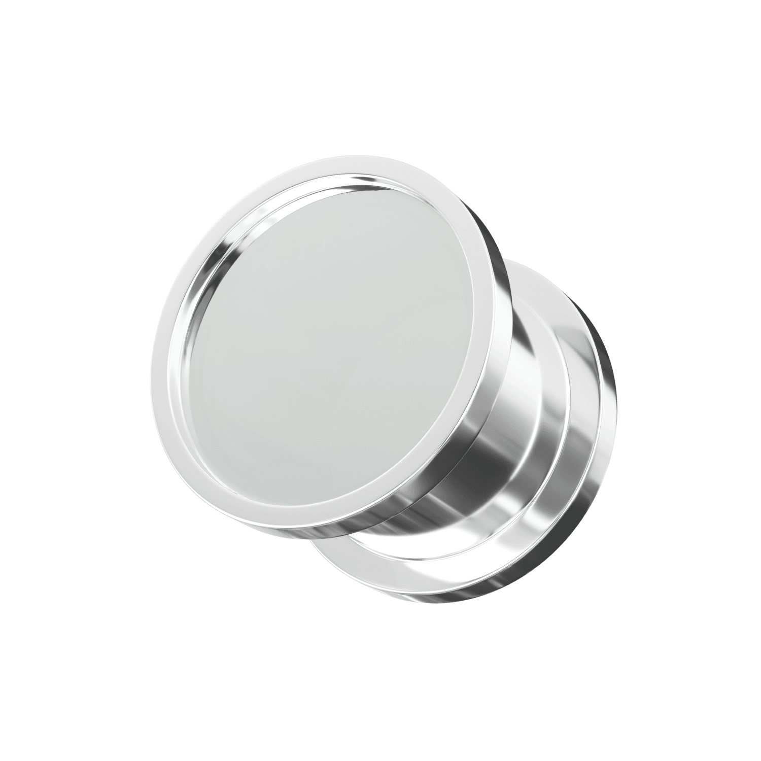 316L Surgical Steel Mirror Screw Fit Flesh Tunnel